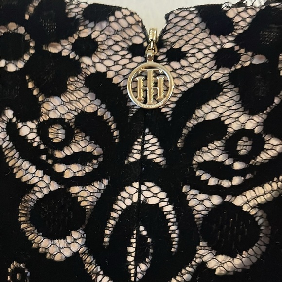 ‼️NWT:TOMMY HILFIGER SHEATH LACE SLEEVELESS ROUND NECK DRESS - Picture 9 of 14